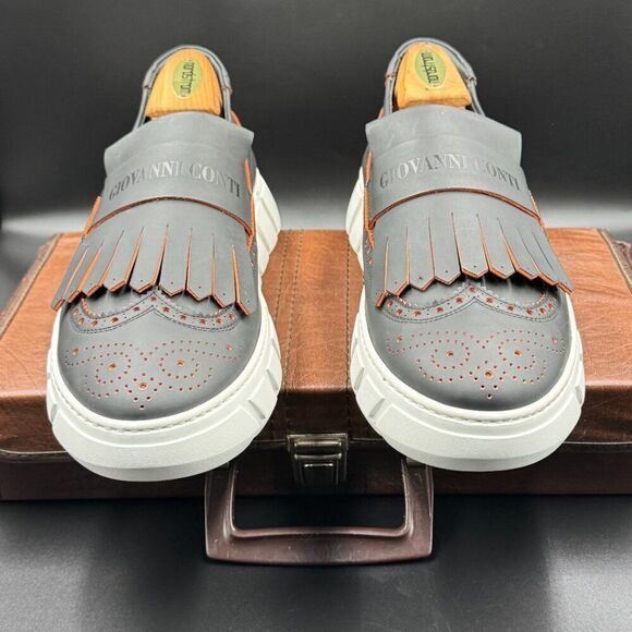 GIOVANNI CONTI Wingtip Leather Loafers main image 4